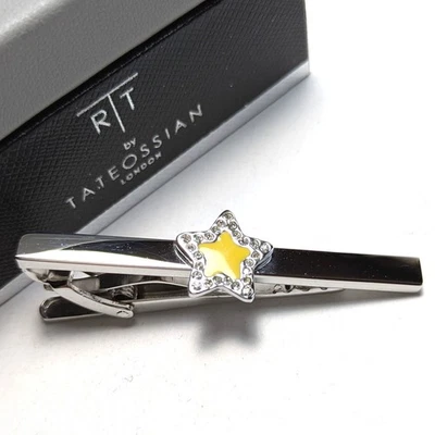  Pin de corbata Tateossian barra Elton John colaboración estrella esmalte en forma de vidrio Foto 1 de 4