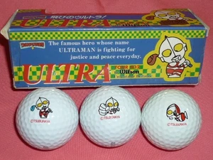Extremely Rare Retro Tsuburaya Productions Ultraman Golf Balls Made in the USA - Picture 1 of 3