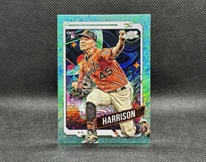 2024 Topps Cosmic Chrome Kyle Harrison Aqua Equinox Refractor RC /199 Giants - Picture 1 of 3