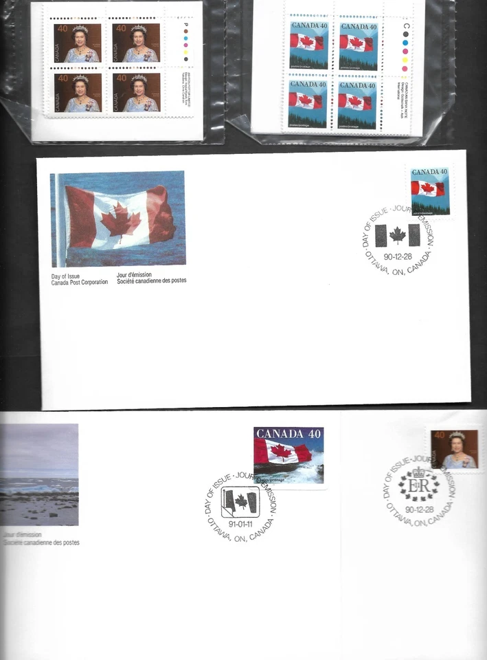 CANADA 40 cent definitives sealed sets with FDCs (353) - Image 1 of 1