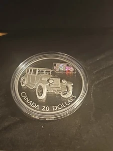 Kanada 2002 The Gray Dart 20 $ Sterling Silber Münze holografische Auto Münze & Box - Bild 1 von 5