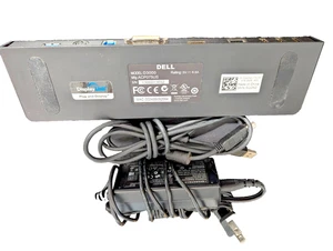 DELL D3000 USB3 Docking Station 0J22N2 W/power and USB cords - Zdjęcie 1 z 1