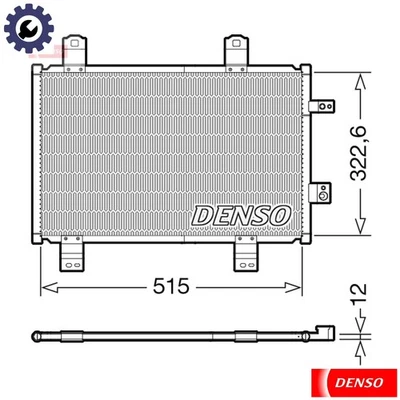 CONDENSER AIR CONDITIONING DCN44018 FOR MAZDA S5Y5/S5Y9/S5Y7/S5Y2/S5Y8 1.5L - Image 1 of 4