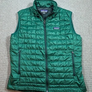 Patagonia Nano Puff Vest Mens Large Green Insulated PrimaLoft Packable  - Picture 1 of 16