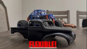FLEXIBLE! 1/18 Losi Mini LMT Custom 1941 Willy’s Body - Raw Body - TPU - Picture 1 of 7