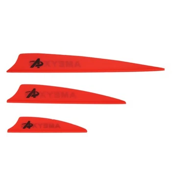 50pcs 2" 3" 4" Archery Vanes Arrow Feather Rubber Fletching Hunting Arrows DIY - Image 1 of 4