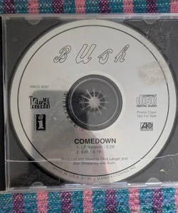 Bush Comedown Promo Compact Disc CD Single 1994 USA Interscope - Picture 1 of 2