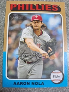 2024 Topps Heritage High Number - Aaron Nola #596 P275 - Picture 1 of 2