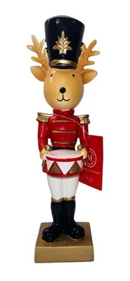 NWT MARTHA STEWART CHRISTMAS REINDEER SOLDIER DRUMMER NUTCRACKER  13” - Image 1 of 4