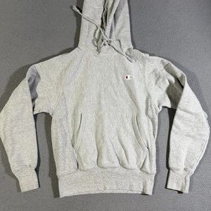 Champion Reverse Weave grau schwerer Hoodie Sweatshirt Herren Größe Small - Bild 1 von 5
