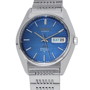 SEIKO Roadmatic Special Day-Date 36mm Stainless Steel Blue Dial 5216-8020 - Picture 1 of 12