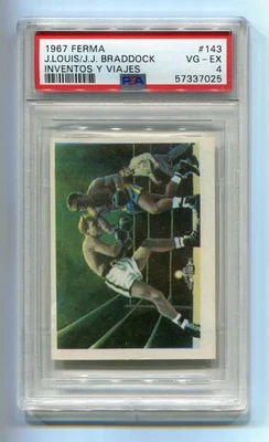 1967 Ferma Inventos Y Viajes 143 Joe Louis James J. Braddock Spanish PSA 4 Pop 3 - Image 1 of 2
