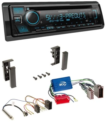 Kenwood Bluetooth USB CD MP3 DAB Autoradio für Audi A2 A3 8L A4 B5 A6 C5 Aktivsy - Bild 1 von 4