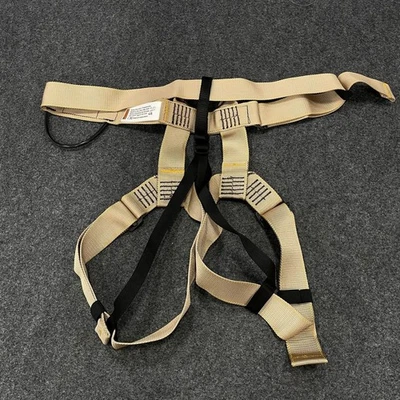 Arnés de Escalada Militar Milroc MISTY MOUNTAIN con Bolsa de Malla, Beige Foto 1 de 4