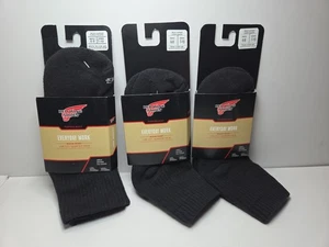 3 Pair's Redwing Everyday Work Low Cut Quarter Crew Socks Black Size M Mens 6-9  - Picture 1 of 5