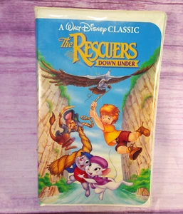 Rescuers Down Under VHS Walt Disney Classic Childrens Videotape Clamshell Case - Imagen 1 de 11