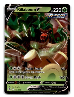 SWSH: Sword & Shield Promo Cards #SWSH014 Rillaboom V - Image 1 of 2