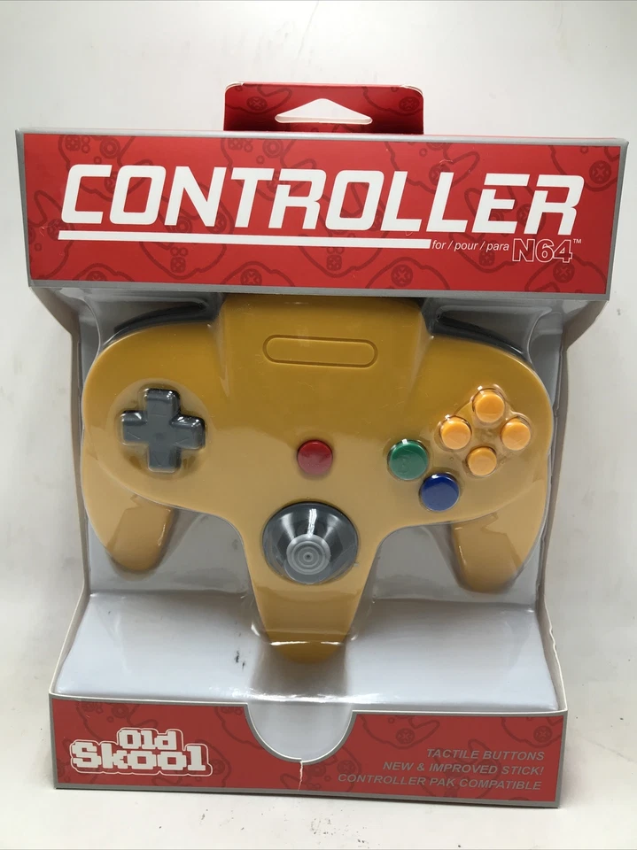 Controlador Old Skool N64 amarillo Foto 1 de 2