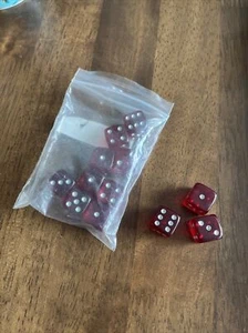 Warhammer Dark Imperium Dadi Rosso Argento Pips Deathguard Space Marines Nuovo - Foto 1 di 1