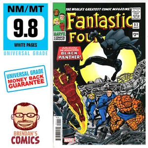 FANTASTIC FOUR #52 Facsimile Edition NM/MT 9.8 Reprints 1st Black Panther MARVEL - Picture 1 of 8