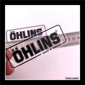 2 Autocollants Adhésifs OHLINS pour Fourche Amortisseur Moto Quad Cross NEUF - Picture 1 of 2