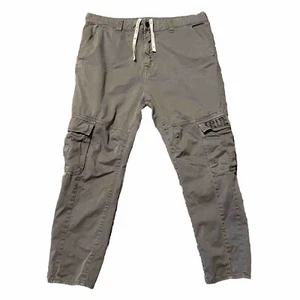 True Religion Marco Cargo Drawstring Pants Mens Sz 34 Relaxed Tapered 34x27 - Picture 1 of 20