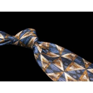 Robert Talbott Best of Class braun blau geometrisch 100 % Seide Herren Designer Krawatte - Bild 1 von 5