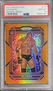Goldberg 2023 Panini Prizm WWE Orange Prizm #175 -LOW POP - /99 - PSA 10 - Picture 1 of 2