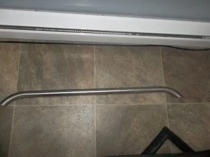 GE REFRIGERATOR DOOR HANDLE WR12X10744. WILL BE FULLY CLEANED. - Picture 1 of 1