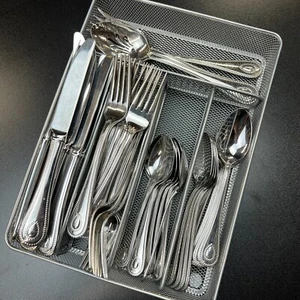 Lenox FRENCH PERLE Set di Posate 60 pz in Acciaio Inox 18/10 (Servizio per Dieci) - Foto 1 di 7