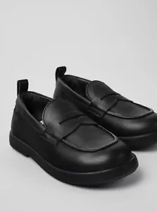 Mocassini scuola Camper Duet in pelle nera (K800609-001) - Foto 1 di 5