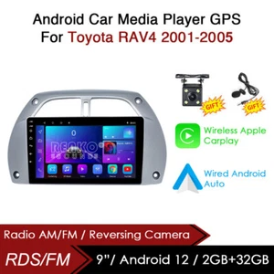 9'' Android 12 Car Stereo GPS Navi FM Radio Head Unit For Toyota RAV4 2001-2005 - Picture 1 of 16