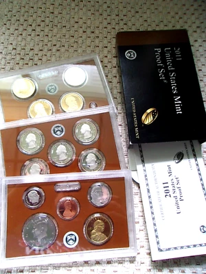 2011  US Mint 🇺🇸 PROOF Set (14 Total Coins) - Image 1 of 4