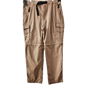 BC Clothing Men's Large x 34 Outdoor Camping Hiking Removable Brown Pants (E12) - Picture 1 of 11