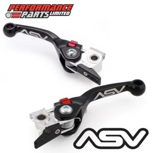 ASV F4 Short Black Adjustable Front + Rear Brake Lever Set for Stark Varg Brembo - Picture 1 of 10