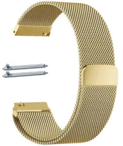 Gold Tone Magnetic Clasp Stainless Steel Mesh Milanese Watch Band Strap #5043 - Picture 1 of 30