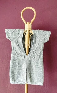 Aeropostale Acrylic Polyester Silver Knitted Cardigan Kids Meduim 15" x 22" - Picture 1 of 8