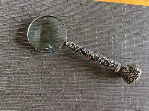 Antique American Sterling Silver Connoisseur’s Magnifying Glass circa 1900 Cover