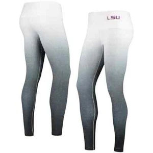 LSU TIGERS ZooZatz WOMEN'S STATIC PRINT OMBRE LEGGINGS * White/Black ** SMALL ** - Bild 1 von 5