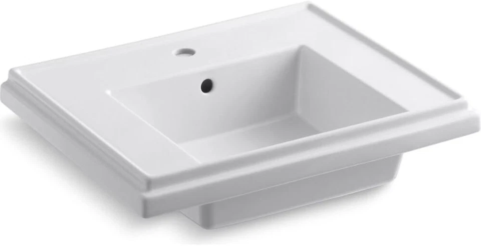 Kohler 2757-1-0 Tresham 24" Pedestal Arcilla Fire Fregadero de Baño Grifo Único Agujero Foto 1 de 1