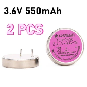 2PCS TLH-2450 Battery 3.6V 550mAh ER2450 High Temperature Tire Pressure Detector - Picture 1 of 9