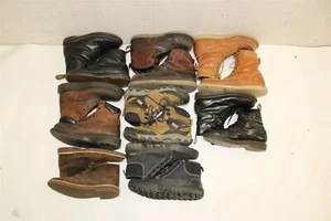 Mens Work Boots USED Rehab for Resale Lot X 8 Pairs No Reserve Auction Wholesale - Picture 1 of 24