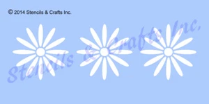 DAISY BORDER STENCIL FLOWER DAISIES FLOWERS PETALS CRAFT PAINT ART TEMPLATE NEW - Picture 1 of 1
