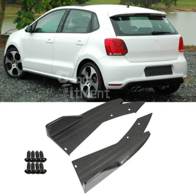 Für VW Polo Golf Mk5 Kohlefaser Heckdiffusor Heckspoiler Splitter Canard-Schutz - Bild 1 von 4