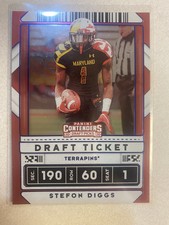 2020 Panini Contenders Draft Picks - Draft Ticket Blue Foil #92 Stefon Diggs
