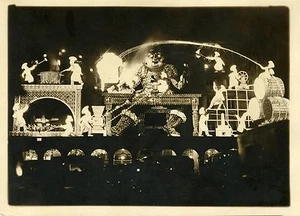 "Illumination MAGASINS DU LOUVRE Weihnachten 1931" Originalfoto G. DEVRED (Agce ROL) - Bild 1 von 2
