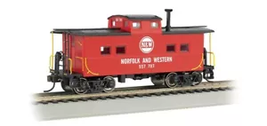 NORFOLK & WESTERN RR NUOVO CABOOSE IN ACCIAIO NORD-EST SCALA HO DI TRENI BACHMANN - Foto 1 di 2
