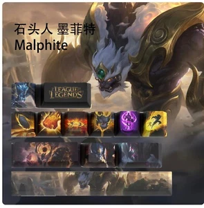 League of Legends Malphite Keycaps | OEM Profile | Gaming | Anime | Custom - Picture 1 of 5