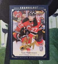 2018-19 Chronology Scott Niedermayer Timeless Memories on card auto