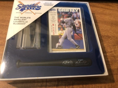 Signature Bats "Griffey The Bat" Hardwood Miniature Bat W/ Numbered Card Cover